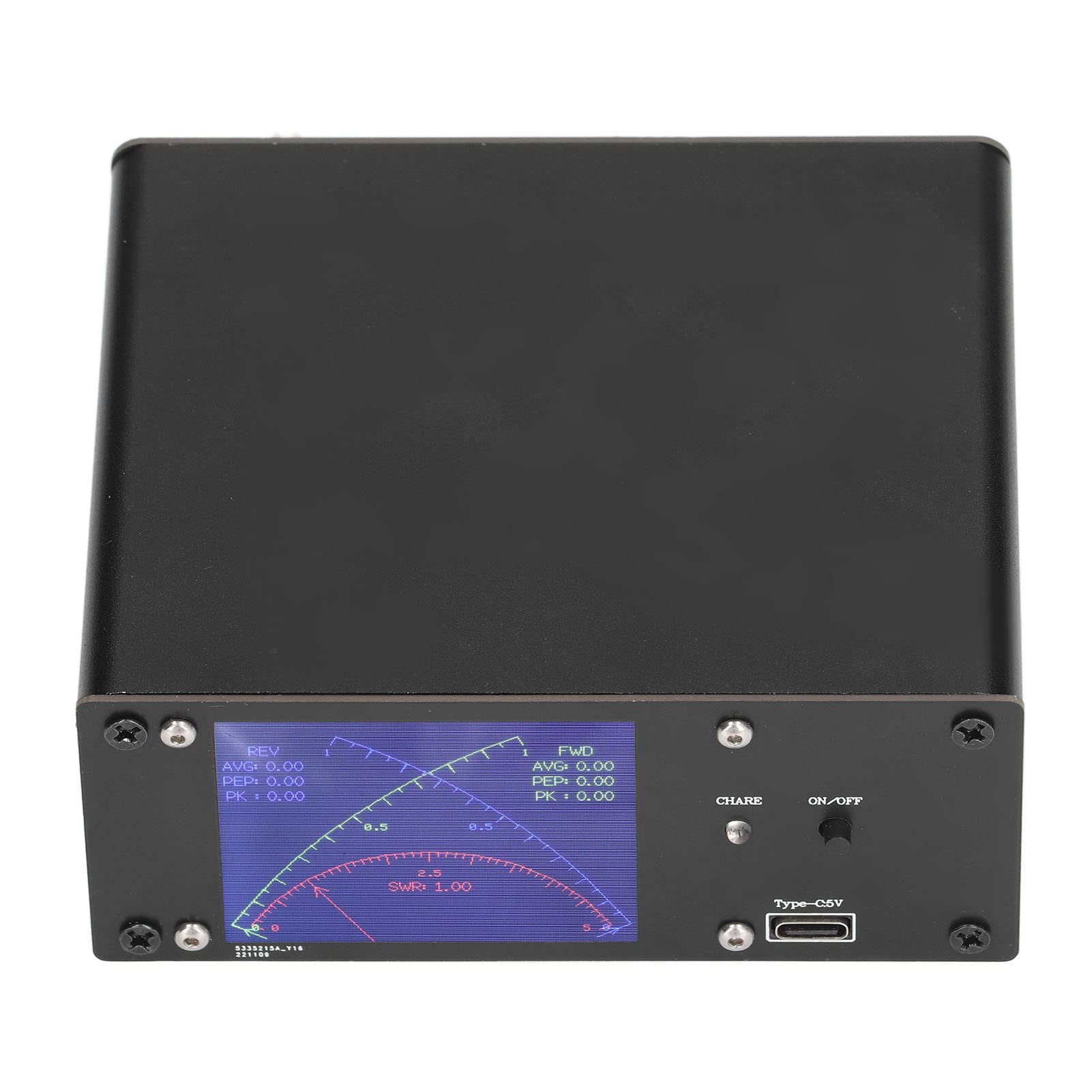 Misuratore di Potenza SWR Misuratore di Onde Stazionarie a Onde Corte Strumento di Prova di Potenza Misuratore di Potenza a Onde Corte con Touch Screen Completo
