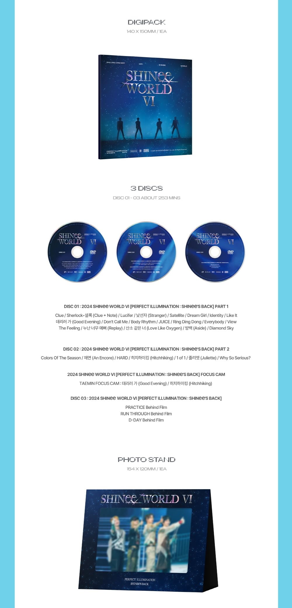 SHINee WORLD VI [Perfect Illumination : SHINee'S BACK] DVD + Pre