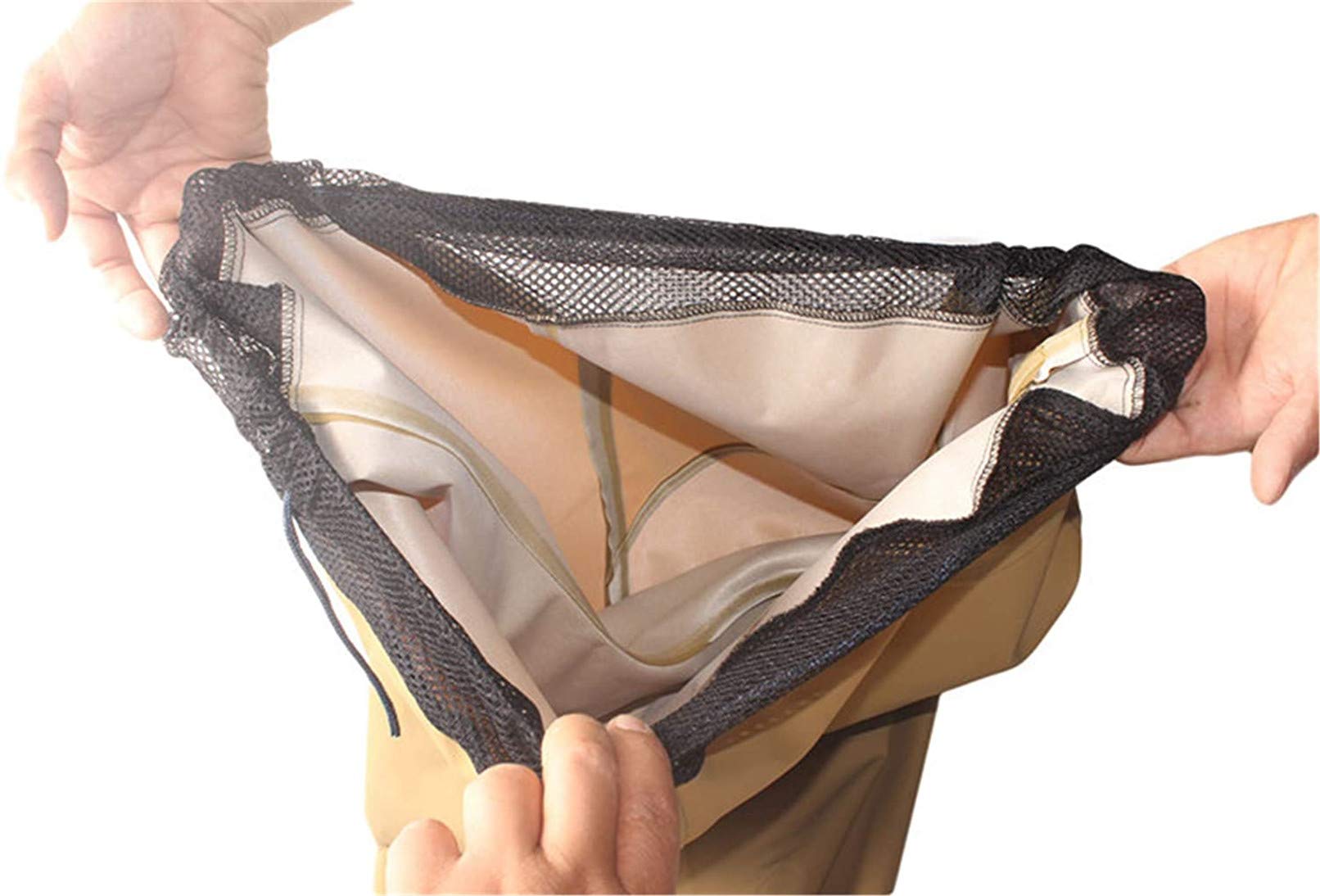 Watastiefs Anglerohose da Uomo con Vita Incavar, Stivali in Gomma Impermeabile Ultra Leggera Stivali da Pesca All'aperto Wattaks + Scarpe da Boot Soft E Antiscivolo in PVC