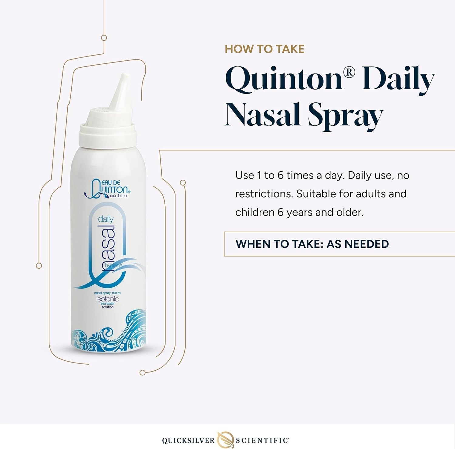 Quicksilver Scientific Quinton Daily Nasal Spray, 3.38 fl oz — Amazon image 5