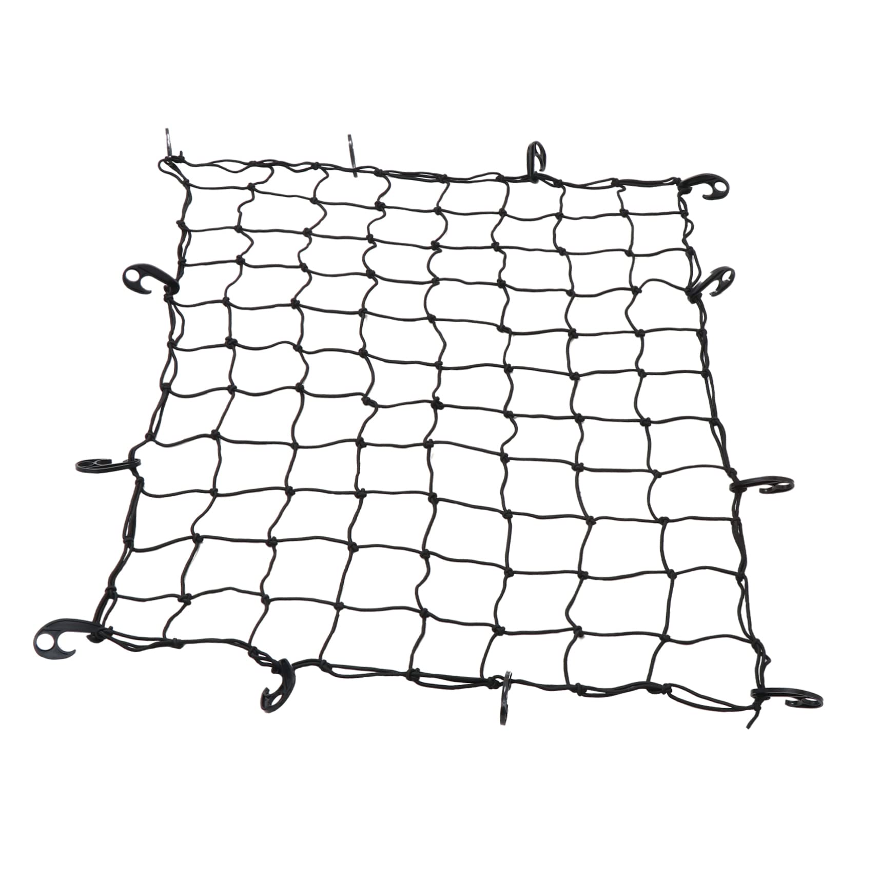 MAGICLULU Rangement Caoutchouc pour Filet en Voiture et Coffre Élastique de Noir 120x90cm Organiseur Robuste pour Bagages sur Porte-Bagages de Toit Remorques