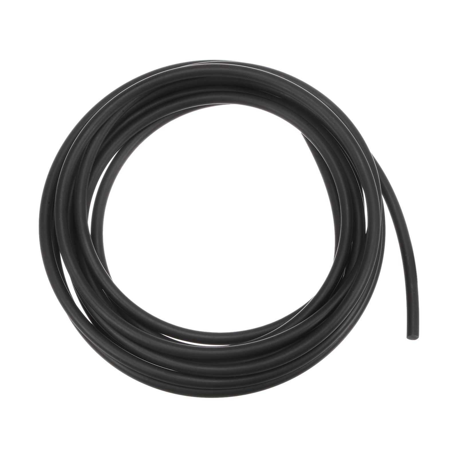 Poliuretano Redondas Correas 5mm Diámetro 9.84ft (5 Metros) Lisa Superficie PU Uretano Correa para Tracción Transmisión, Negro