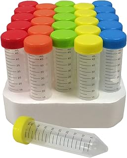 DSC MTC Bio C2750 Premium SpectraTubeâ„¢ Rainbow Capped Centrifuge Tubes | Sterile, Color-Coded Caps | 15mL & 50mL | Certified RNase, DNase, Pyrogen Free