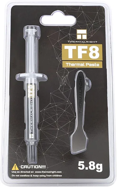 Thermalright TF8 5.8g High Performance Thermal Grease 13.8W/m.k-5.8 Grams, High Performance Thermal Paste, with a Spatula Tool (TF8 5.8g)
