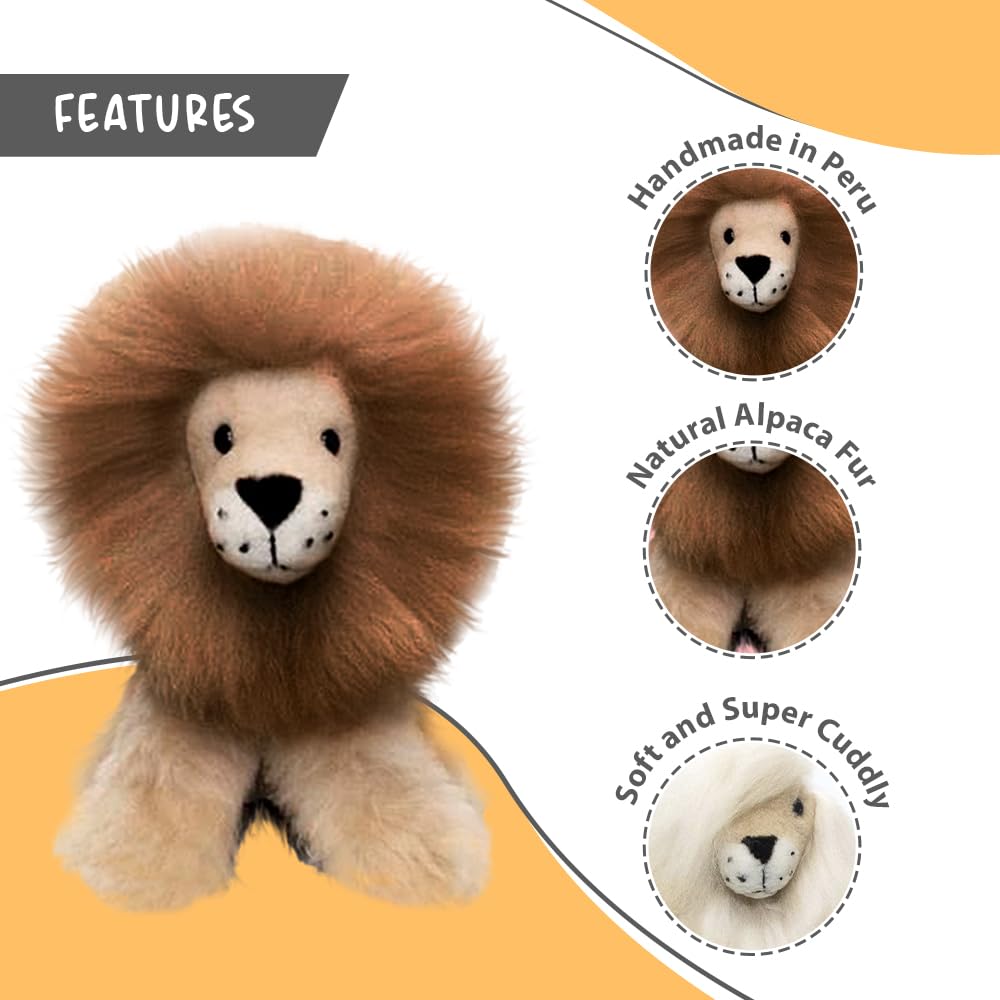 Amazon.co.jp: ベビー アルパカ ファー おもちゃ ライオンフィギュア
