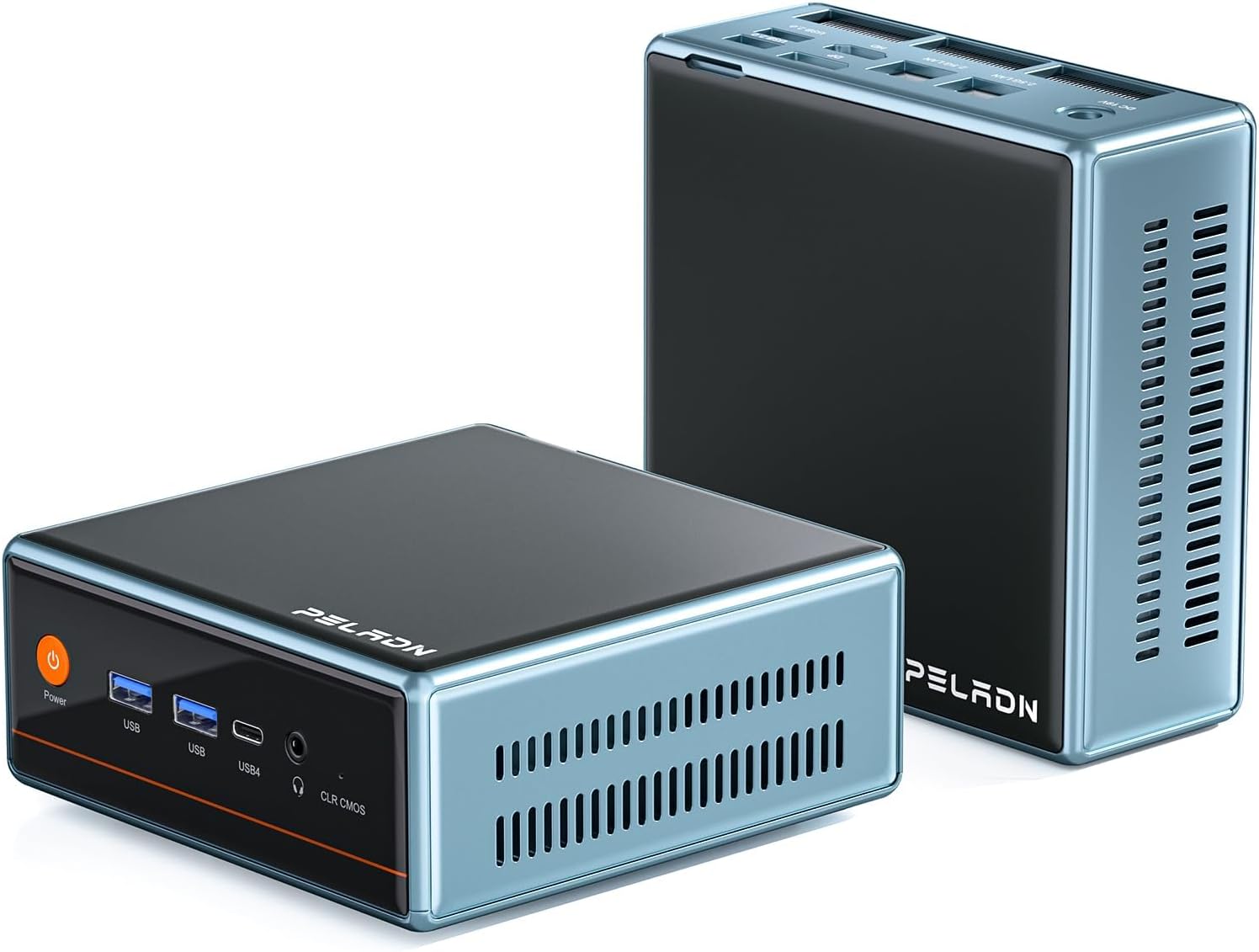 PELADN Mini PC,Core Ultra 5 125H (Up to 4.5GHz, 14C/18T) Mini Desktop Computer, 32GB Dual DDR5/512GB M.2 PCIe 4.0 SSD, Dual LAN 2.5G WiFi6/BT5.2/Type-C USB4.0 for Home Office