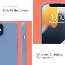 YATWIN Silicone Back Case for iPhone 12/12 Pro, Soft-Touch Phone Back Cover for Apple iPhone 12/12 Pro - Lavender Grey gallery image