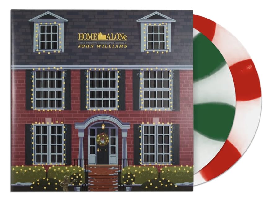 Home Alone Soundtrack 35th Anniversary Christmas Cornetto Pinwheel Green & Red Colored Records image 5