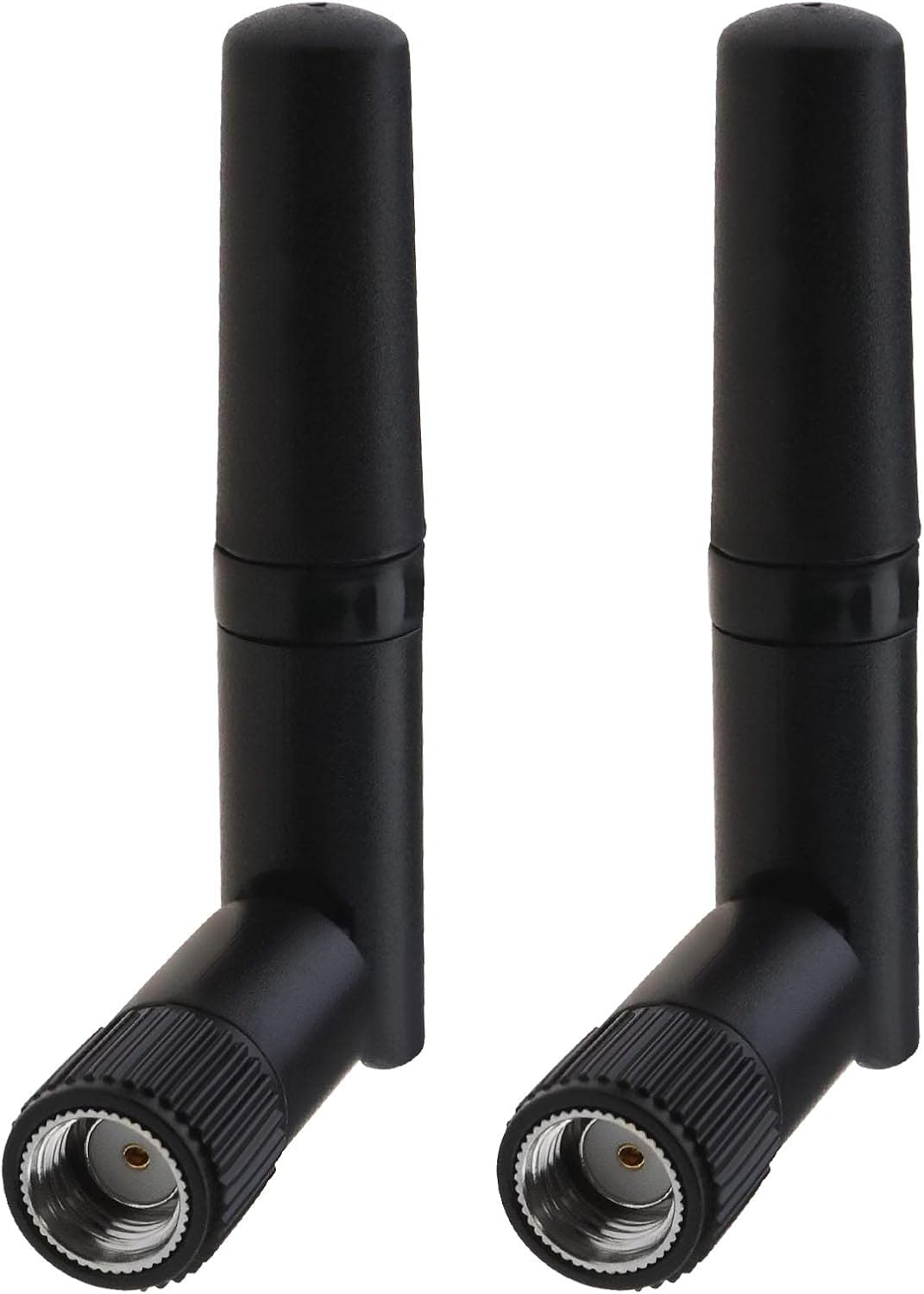 ECSiNG 2PCS Mini WiFi Antenna Dual Band 2.4GHz 5.8Ghz RPSMA Male Right
