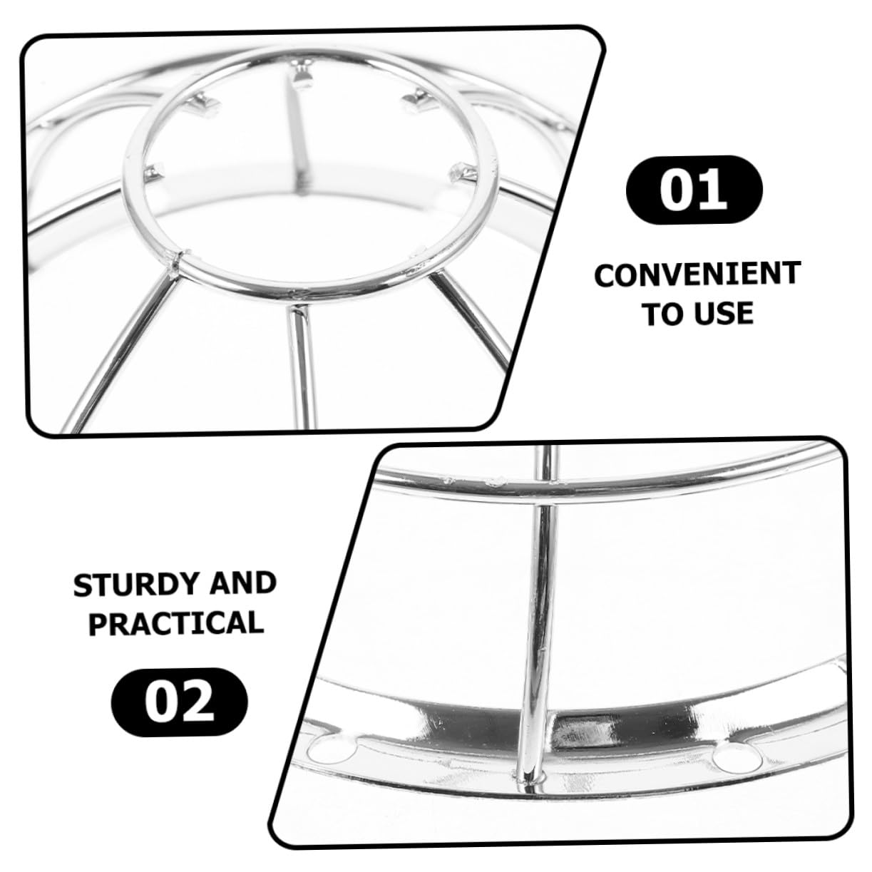 10 Pièces Protections Détecteur Acier Inoxydable Cages Robustes Anti-poussière pour Capteurs Installation Facile pour et Bureau