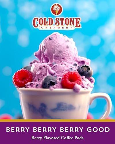 Miniatura 3 de Cold Stone Creamery Beverages Berry Berry Good Ice Cream - Cápsulas de café saborizadas con sabor a helado, compatible con cafeteras K Cup