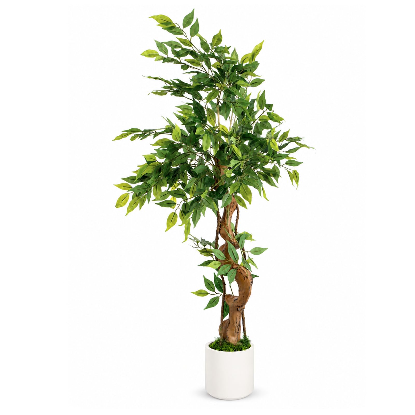 BLOMZA Artificial Ficus Tree with Planter Indoor Faux Plant (120cm)