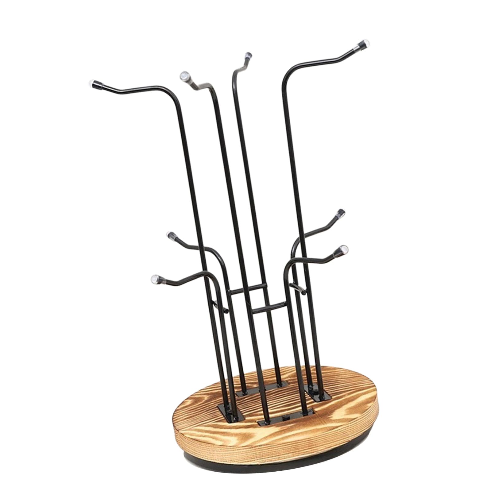 Drtlpmb A Natural Wood Cup Hanger Rack For Kitchen Coffee Re Storage With Space Saving Design Nd Smooth Texture For Home Organization Wall Mounted Cup Hanger