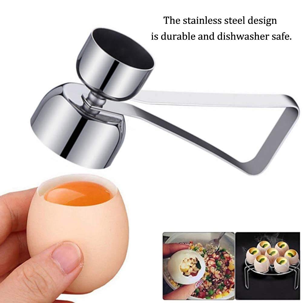 Accessoire Cuisine Pratique Ouvre Œuf à La Coque - Ciseaux à Œuf Inox | Décapant Coquille Ouvre Coquille D'oeuf