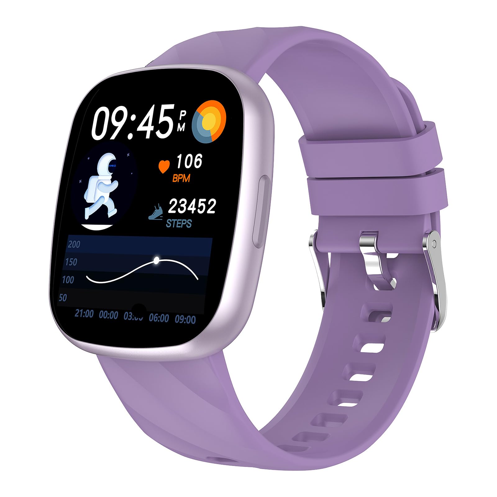 Reloj Inteligente Niño, Smartwatch Niños con Llamadas Bluetooth, Pulsera Actividad 100+ Modos Deportivo 1.75" HD, Sueño, Podómetro, IP68 Impermeable, Regalos para Niños Niñas 4-12 años (Púrpura)