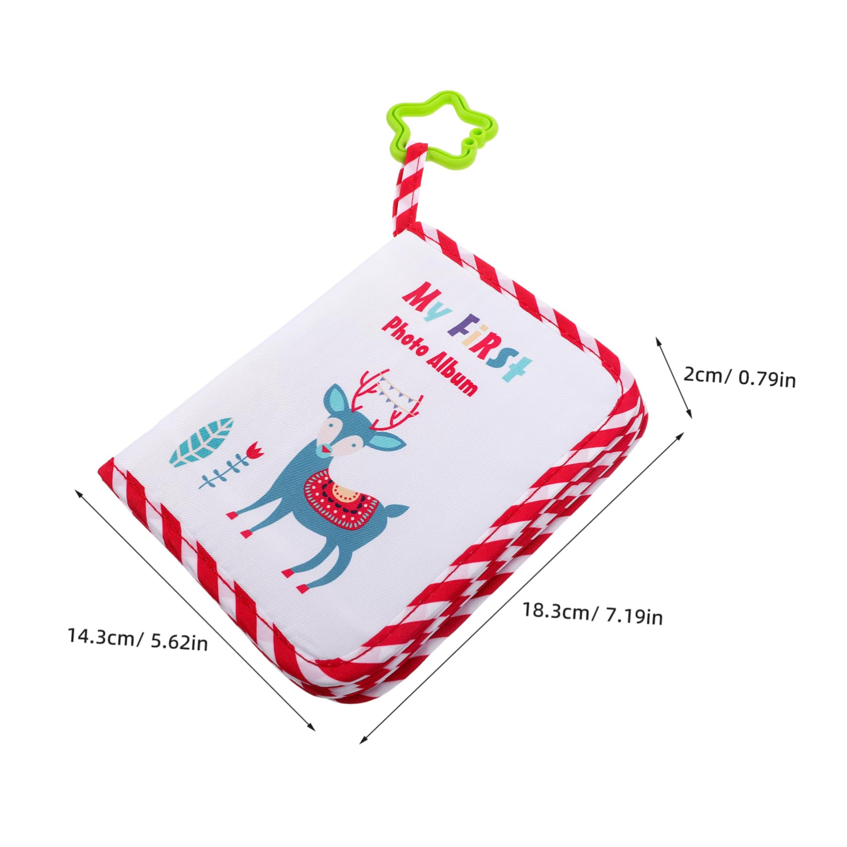 Hohopeti Photo Album for Boys Cute Cartoon Design Durable Soft Cloth Milestone Keepsake for Newborns Present for Birthdays Special Memories
