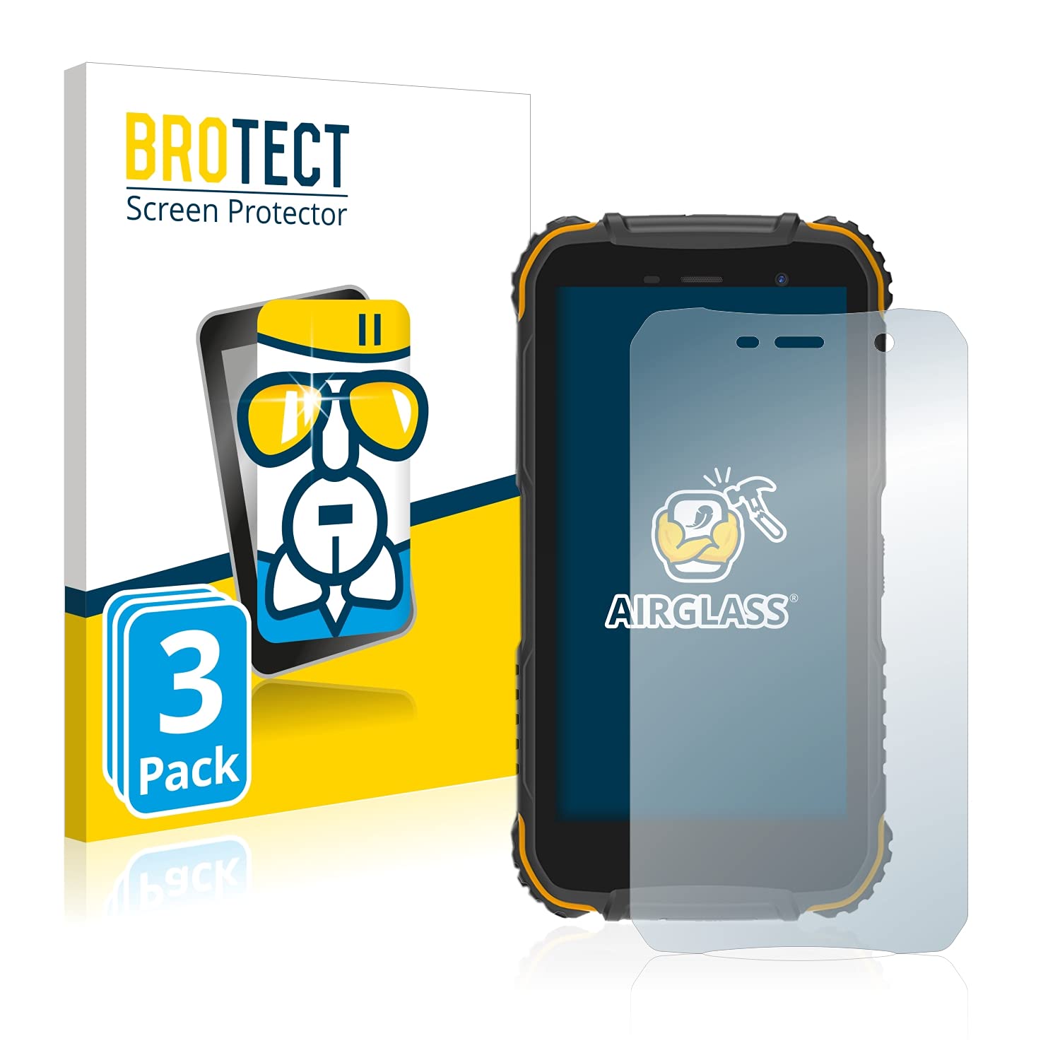 6x Pellicola Protettiva Vetro per Doogee S punkt Protezione
