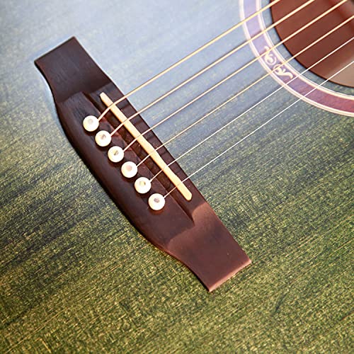 Guitare acoustique 41″ pour débutant adulte ado pleine taille Guitarra Acustica avec sac de transport, accordeur, médiators, cordes, capodastre, tissu, sangle – Vert - Les Beatles, Paul McCartney, John Lennon, RIngo Starr, George Harrison Guitare acoustique 41" pour débutant adulte ado pleine taille Guitarra Acustica avec sac de transport, accordeur, médiators, cordes, capodastre, tissu, sangle - Vert – Image 5