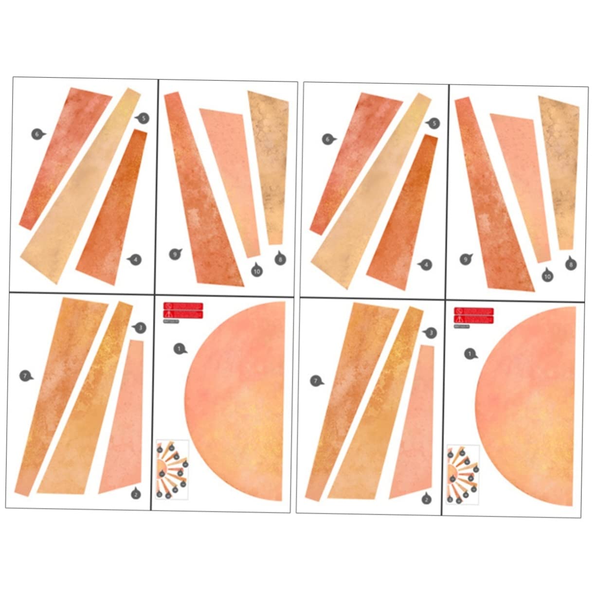 Sticker mural soleil repositionnable pour relooker un mur de nursery sans abimer la peinture