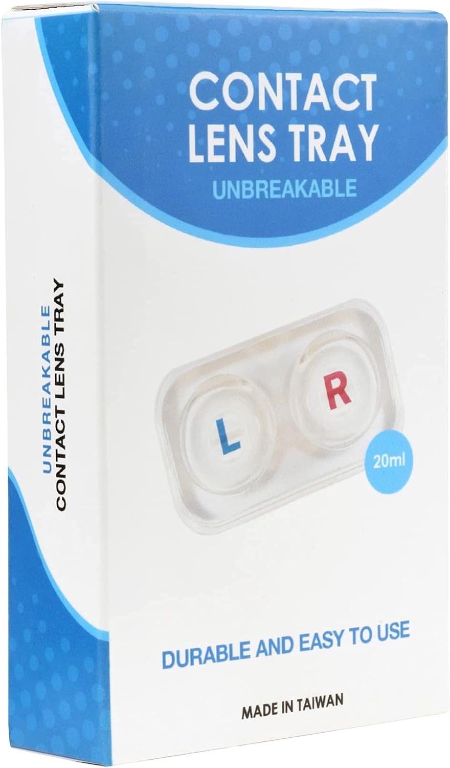 Large See-Through Hard Plastic Assorted Compact Contact Lens Case/Tray : Health & Household