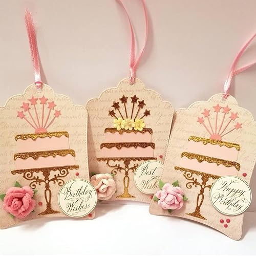 Miniatura 3 de Alinacutle Troqueles troquelados de metal para cumpleaños con globo para hacer tarjetas hechas a mano, álbum de recortes, plantilla de papel para