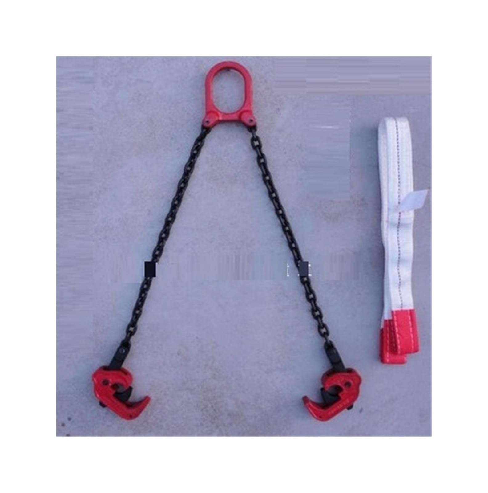 Hebekette, Kettenschlinge, 1-Tonnen-Gesenkschmiedeeisen-Ölfassheber, Klemme aus Kunststoff, Eimer, Fass, Öltank, Dose, G80-Kettenschlinge(40020013-01)