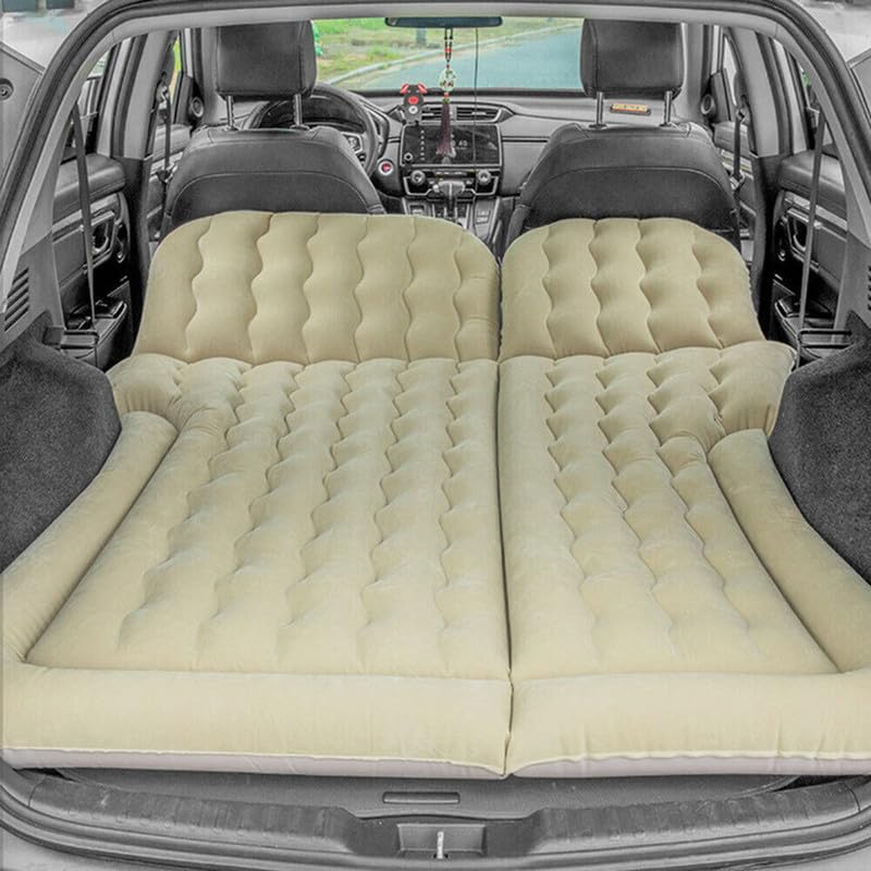 Oshotto Multifunctional Car Inflatable Bed Air Mattress SUV Car Travel Outdoor Campting mat with Two Air Pillows and Air Pump Compatible with Tata Harrier (Beige) (B0CX1WHDC3) Amazon Price History, Amazon Price Tracker
