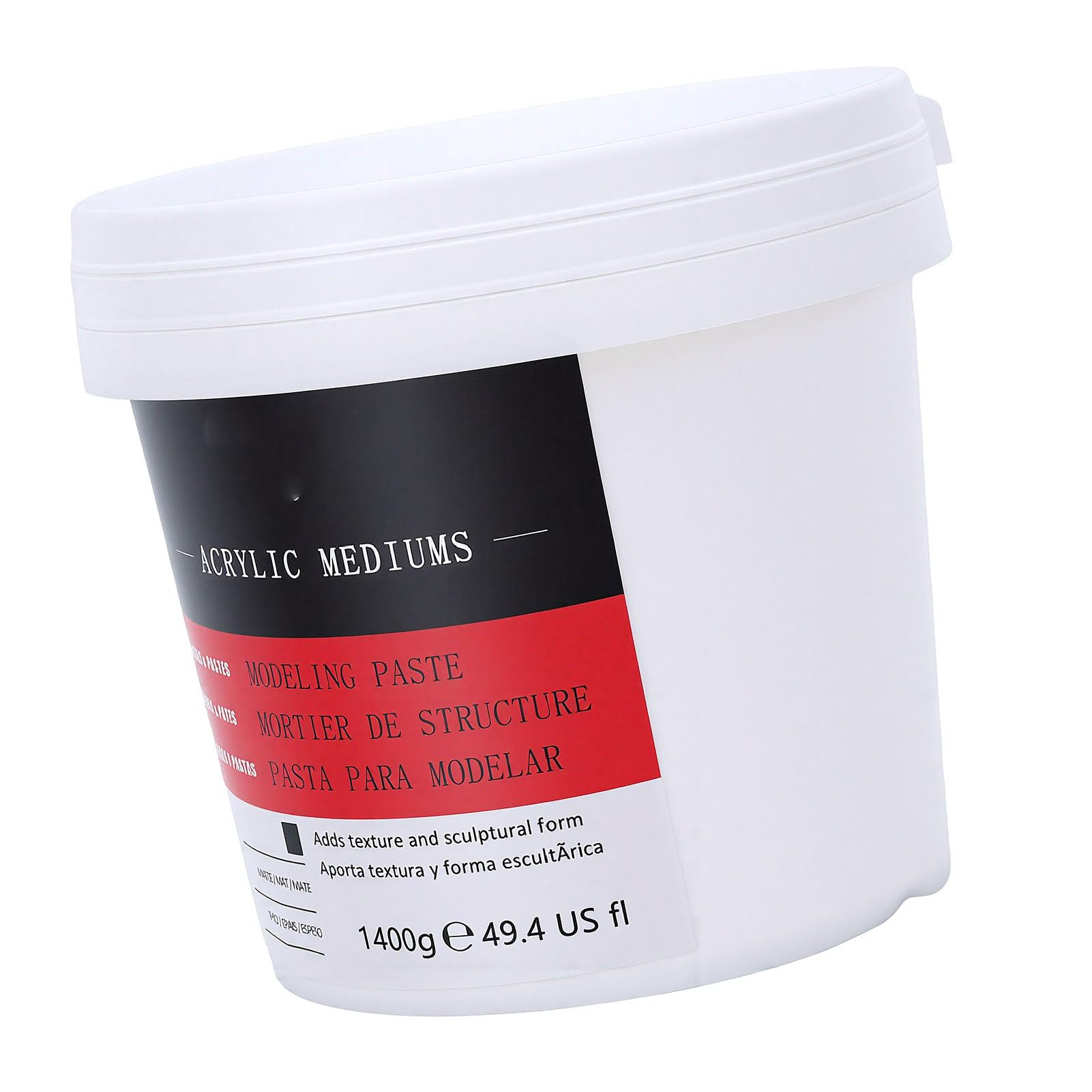 Sxhlseller Pasta Modellante Acrilica Pasta per Texture Ad Alta densità per Scolpire e Texturizzare 1400 G