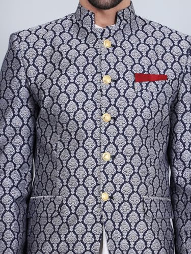 WINTAGE Banarasi Rayon Cotton Blue Blazer4