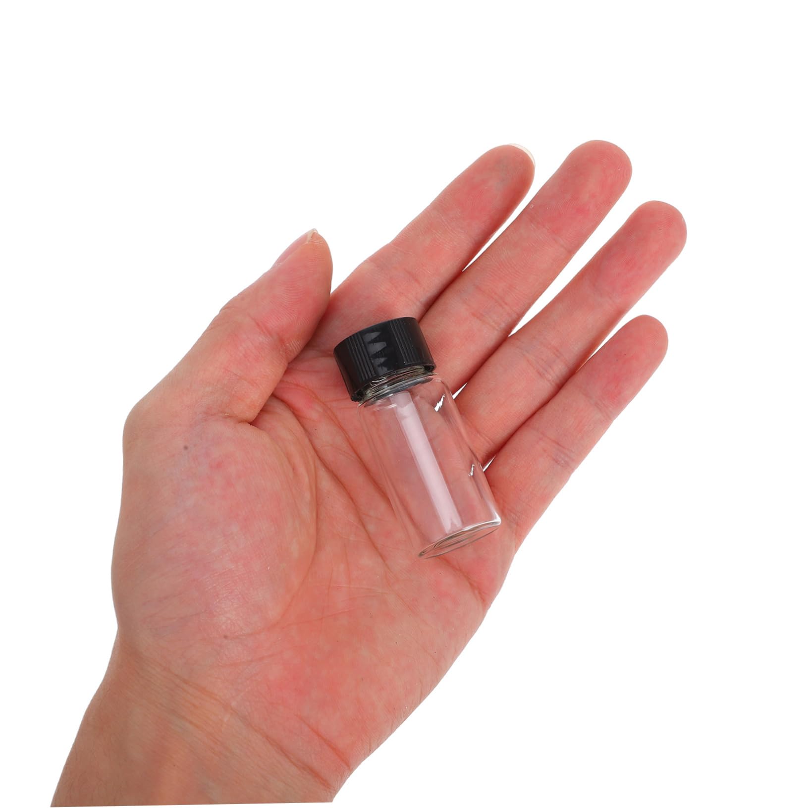 100 Frascos de Muestra de Vidrio con Tapa de Rosca 10 Ml