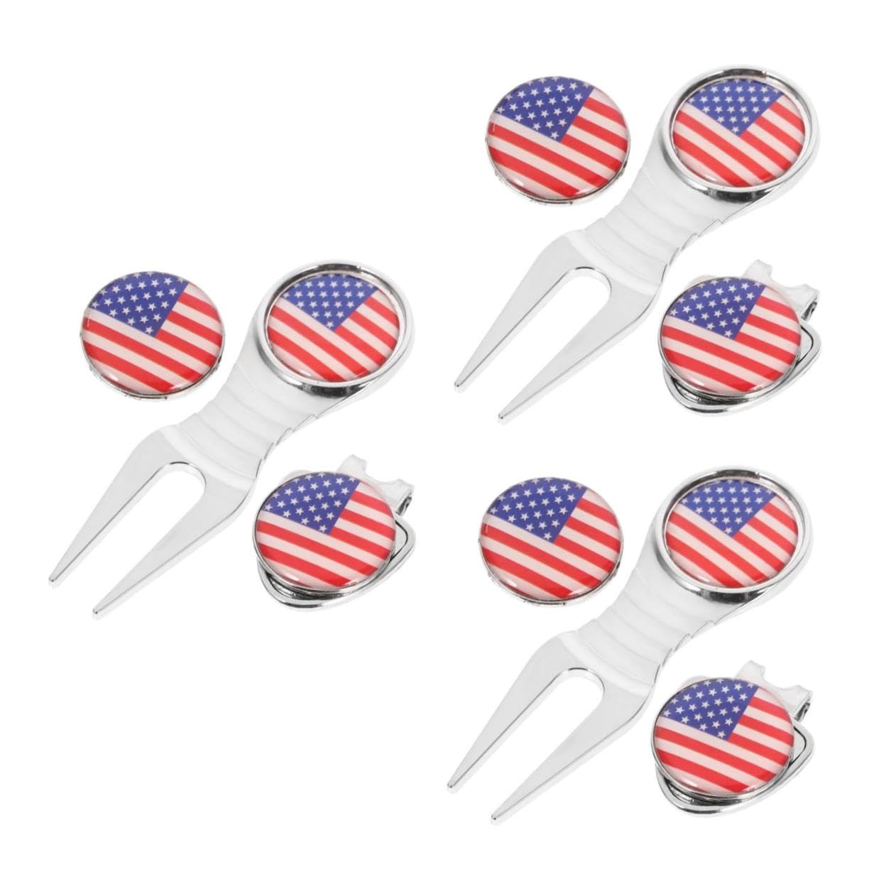 UPKOCH Tragbares Golf Divot Tool Verschleißfester Hutclip mit Premium Golf Marker Teiliges Set für Golfzubehör für