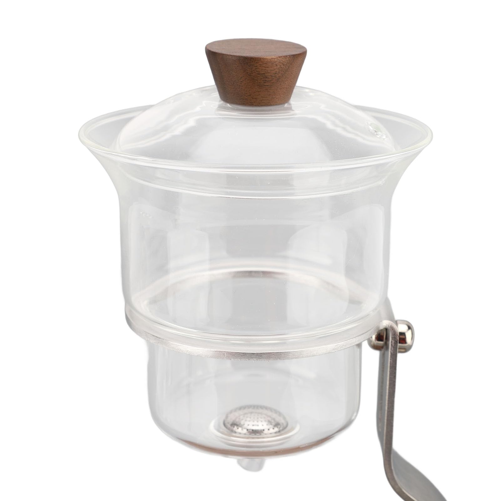 TOPINCN Tetera de Goteo Automática, Juego de té Kungfu de Tetera de Vidrio de Diseño Magnético de 350 Ml con Fácil Limpieza para Oficina en Casa