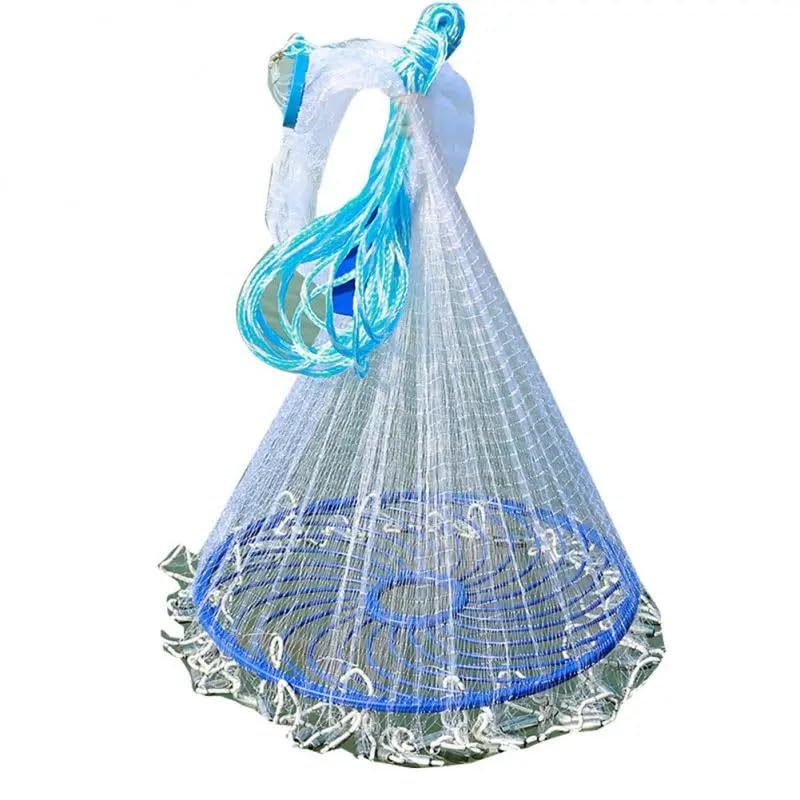 Rete di lancio Rete da pesca lancio a mano Attrezzatura all'aperto Attrezzi Accessori in acciaio zincato Modello 240/300