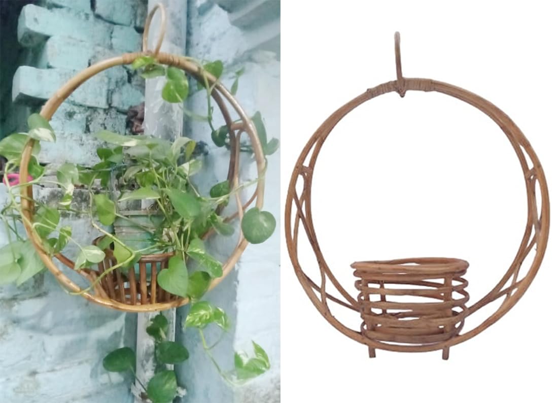 Mii Art Bamboo Hanging Port for maney Plant(Size-23 inch) Pack of 1 Set. (B08YWPC8W1) Amazon Price History, Amazon Price Tracker