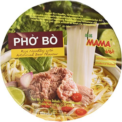 Mama Pho Bo ( Beef Noodle Soup) 6 Bowls in a Packs by MAMA