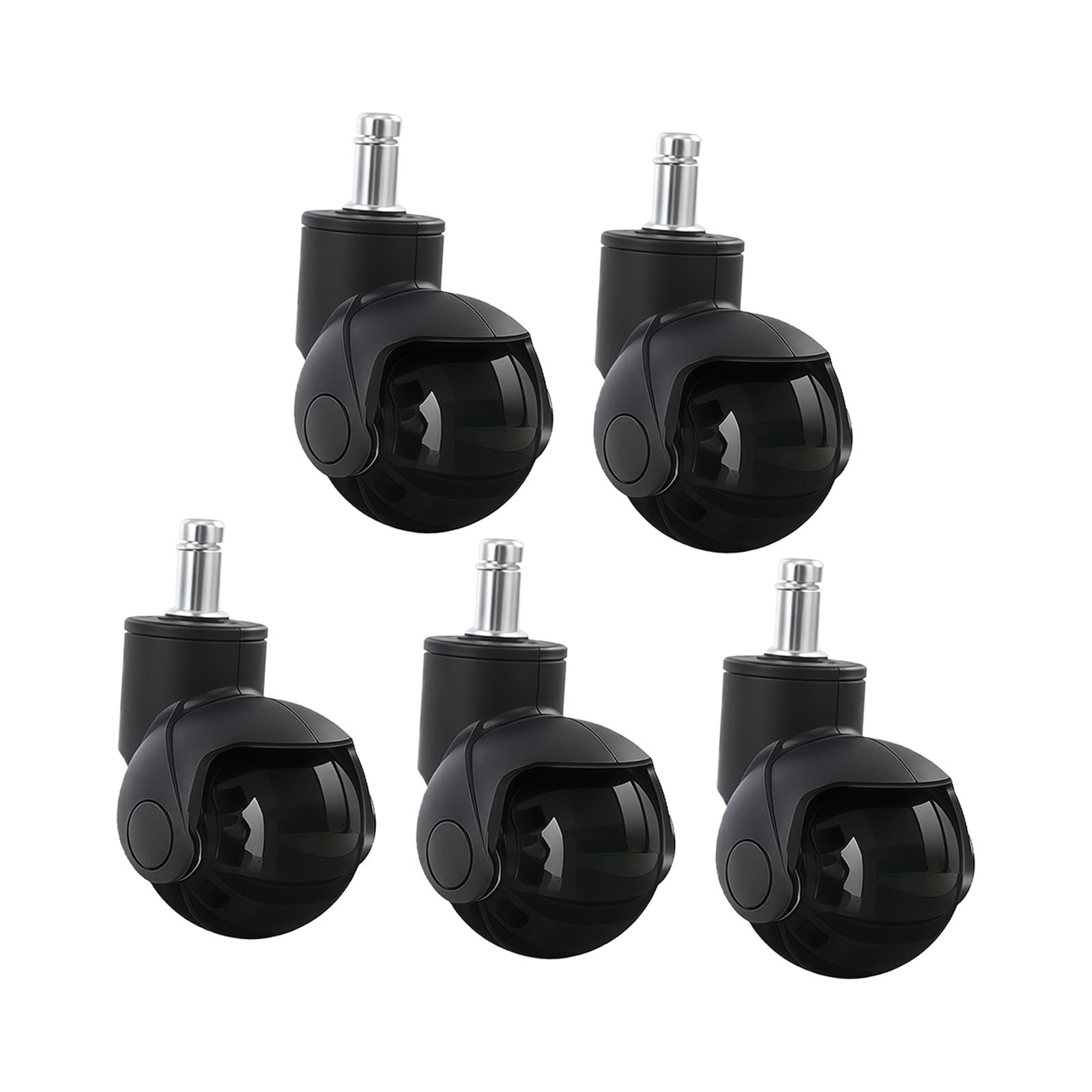 Quiet 360 Rotation PU Casters for Offices Chairs with 2 Inch Size and 11x22mm Compatibility Floor Friendly PU Casters