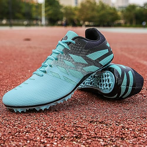 Image of New Track and Field Shoes for Men Women Kids Boys Girls 8 Spikes 100-400 Meter Running Racing Shoes Professional Sprint Sport Sneakers