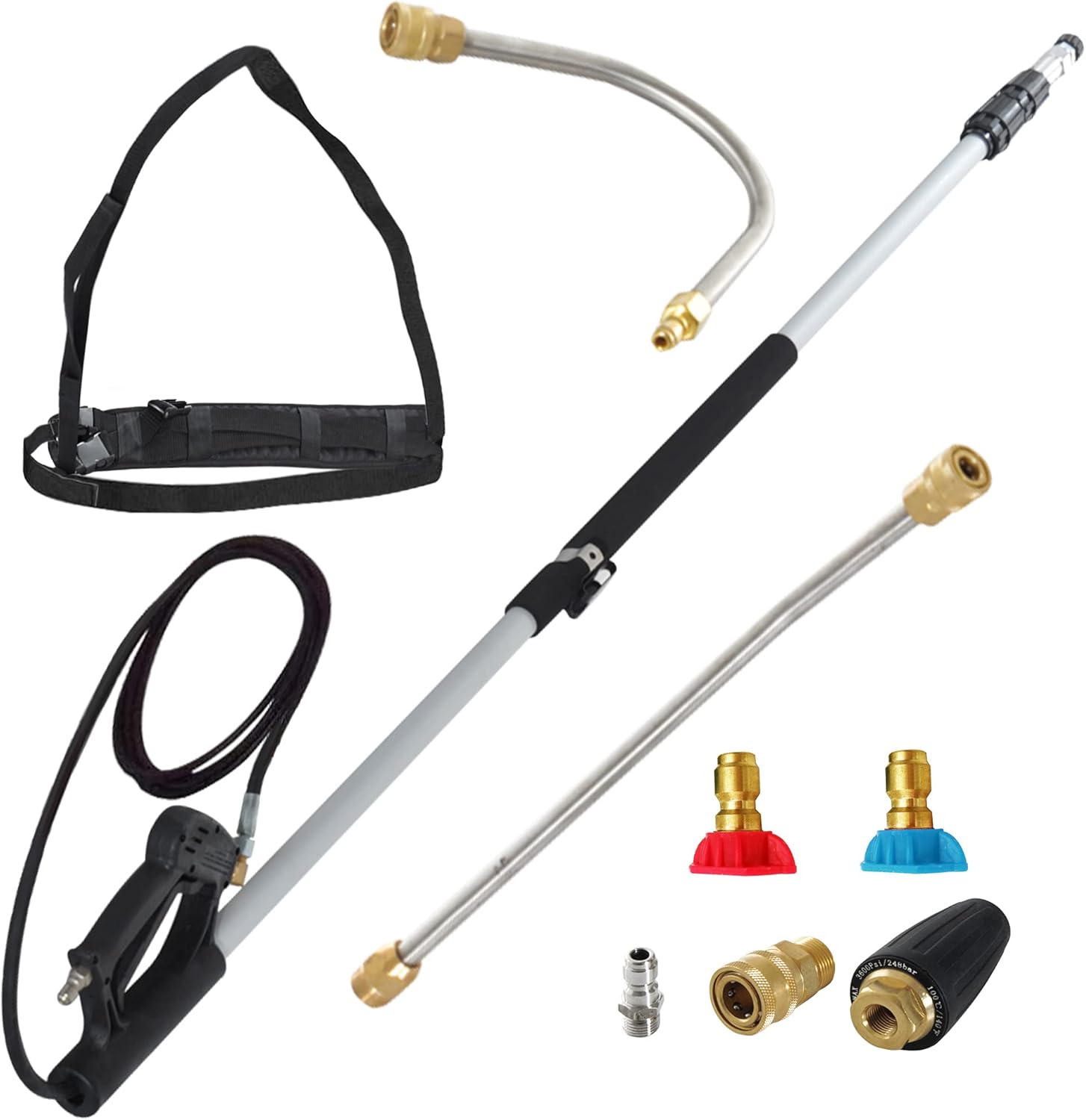 Outsunny Pressure Washer Extension Wand, 18ft High Power
