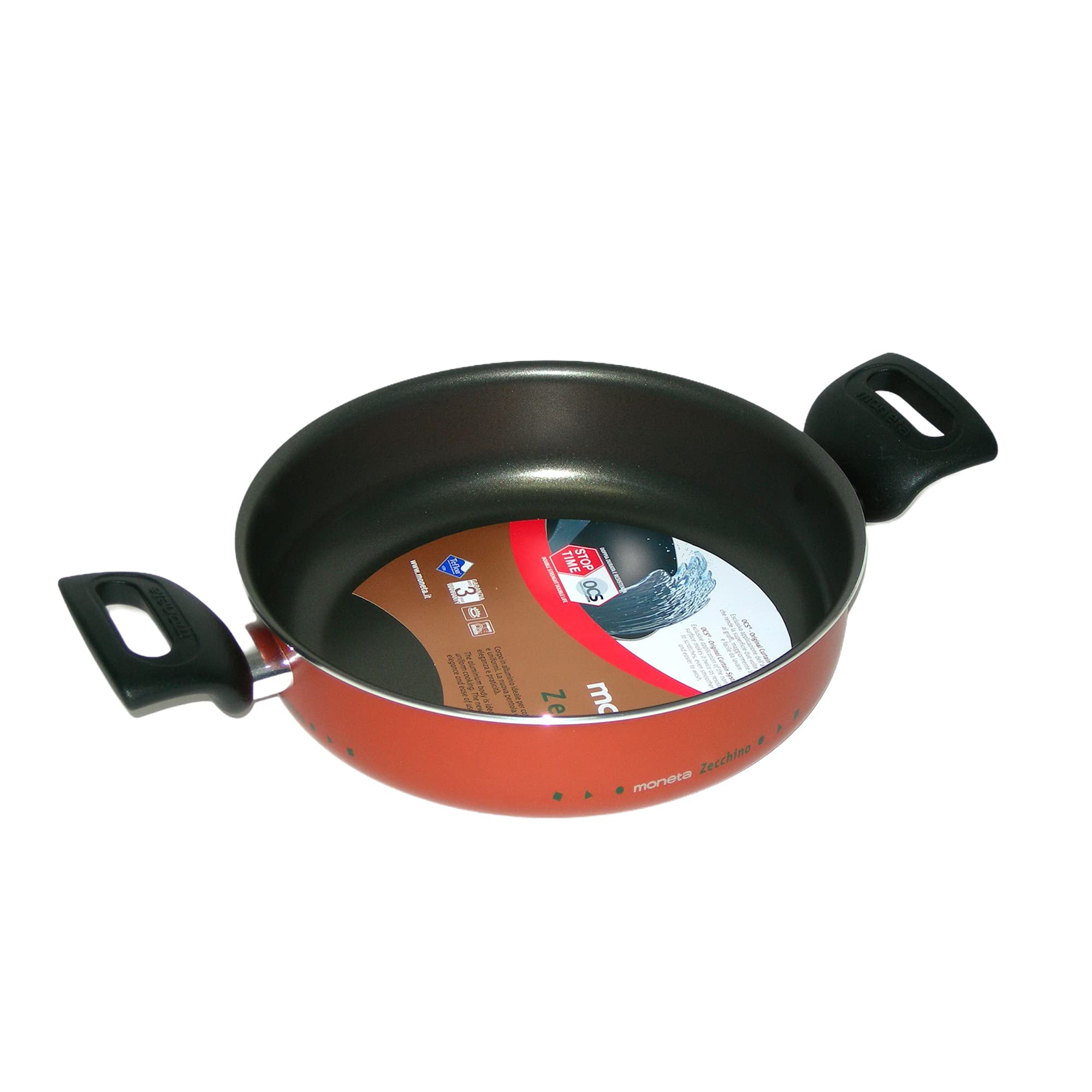 Moneta Zecchino Tegame a 2 manici, Alluminio Alimentare, Marrone, Diametro 20 cm