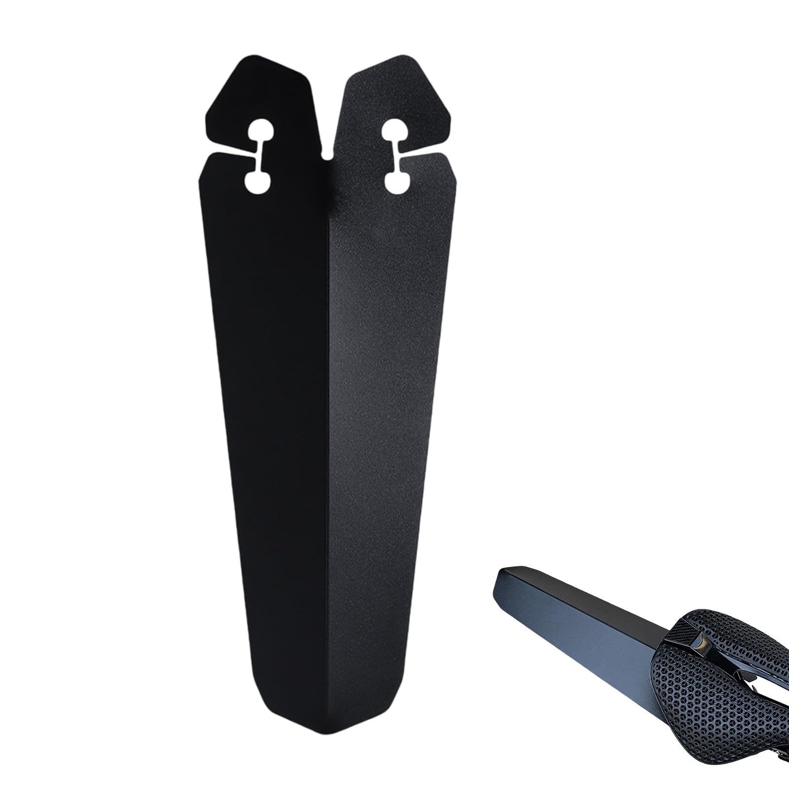PureSphere Rear Bike Mudguard, Clip-On Under Saddle Splash Guard, Ultralight PP5 Plastic, Waterproof Foldable Fender for Road Mountain Hybrid Gravel Bikes, Tool-Free Installation, Black