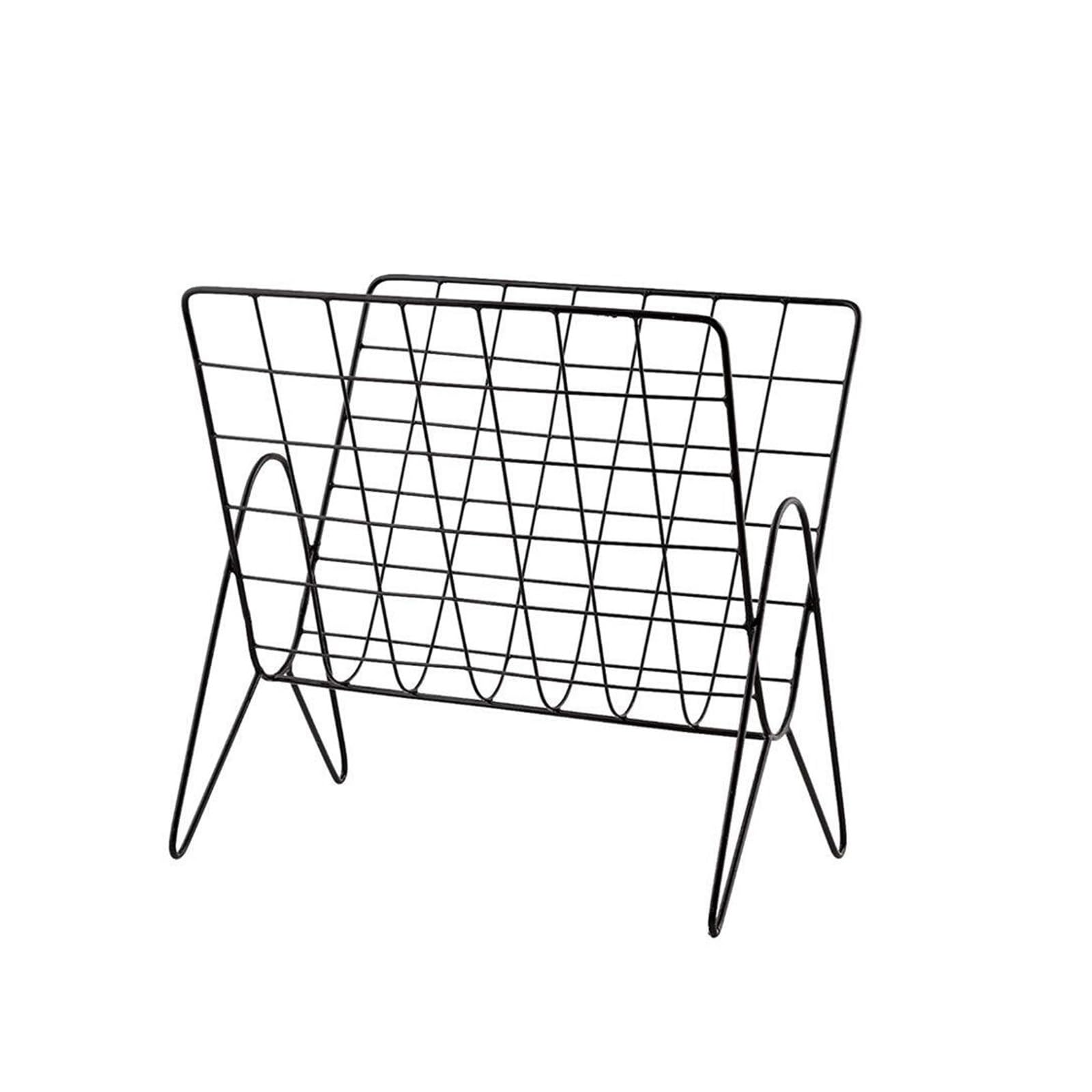 Ptasccne Creative Desktop Magazine Holder Nordic Modern Mini Metal Wire Magazine Rack for Home Office Living Room magazine rack