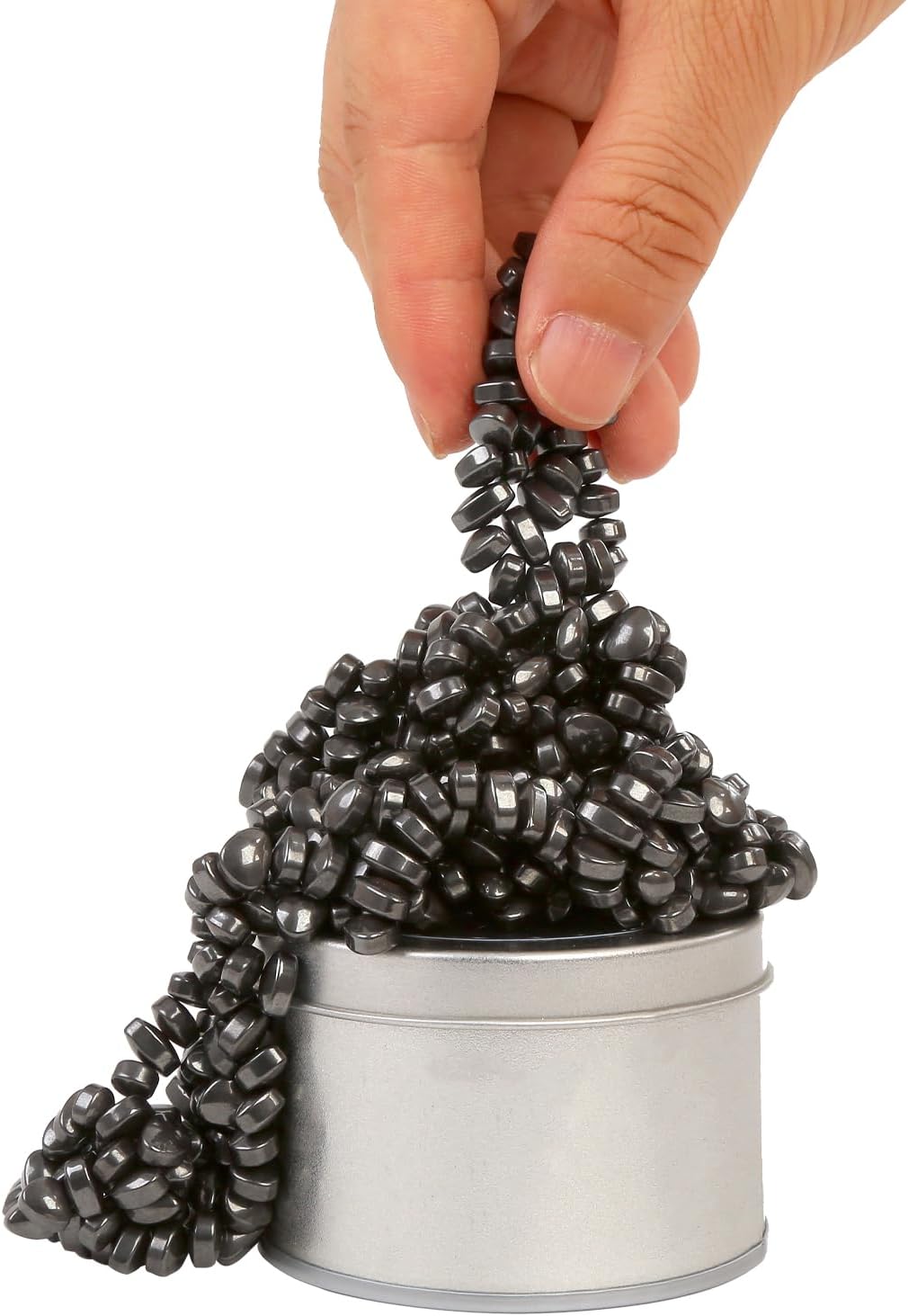 Balls Over 500 Ferrite Stones in a Matte Metal Tin,
