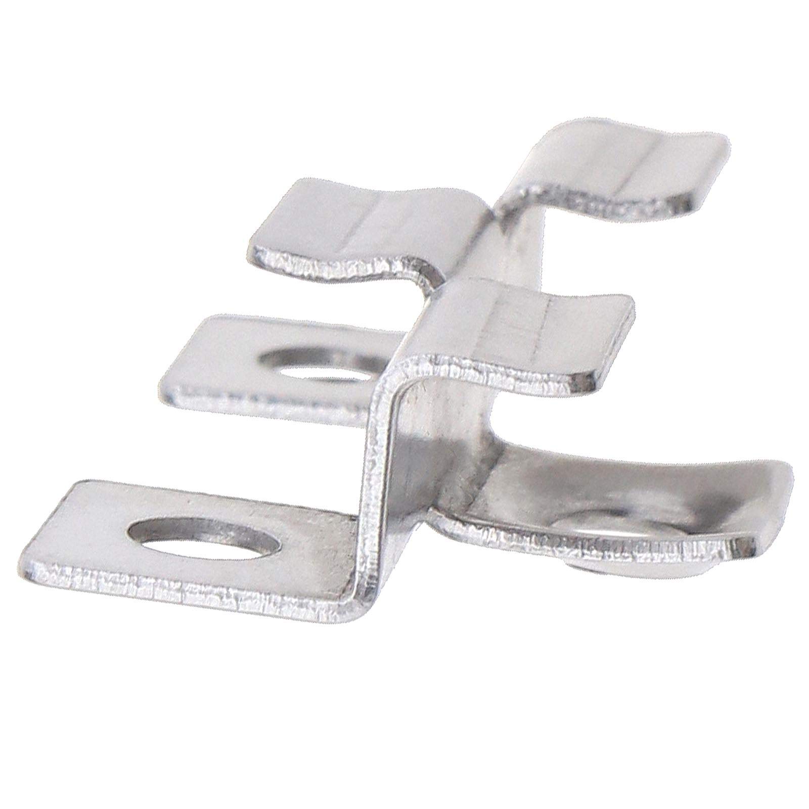 100 clips de sujeción para tablero, espaciador oculto, con tornillo autorroscante de acero inoxidable, hardware de bricolaje