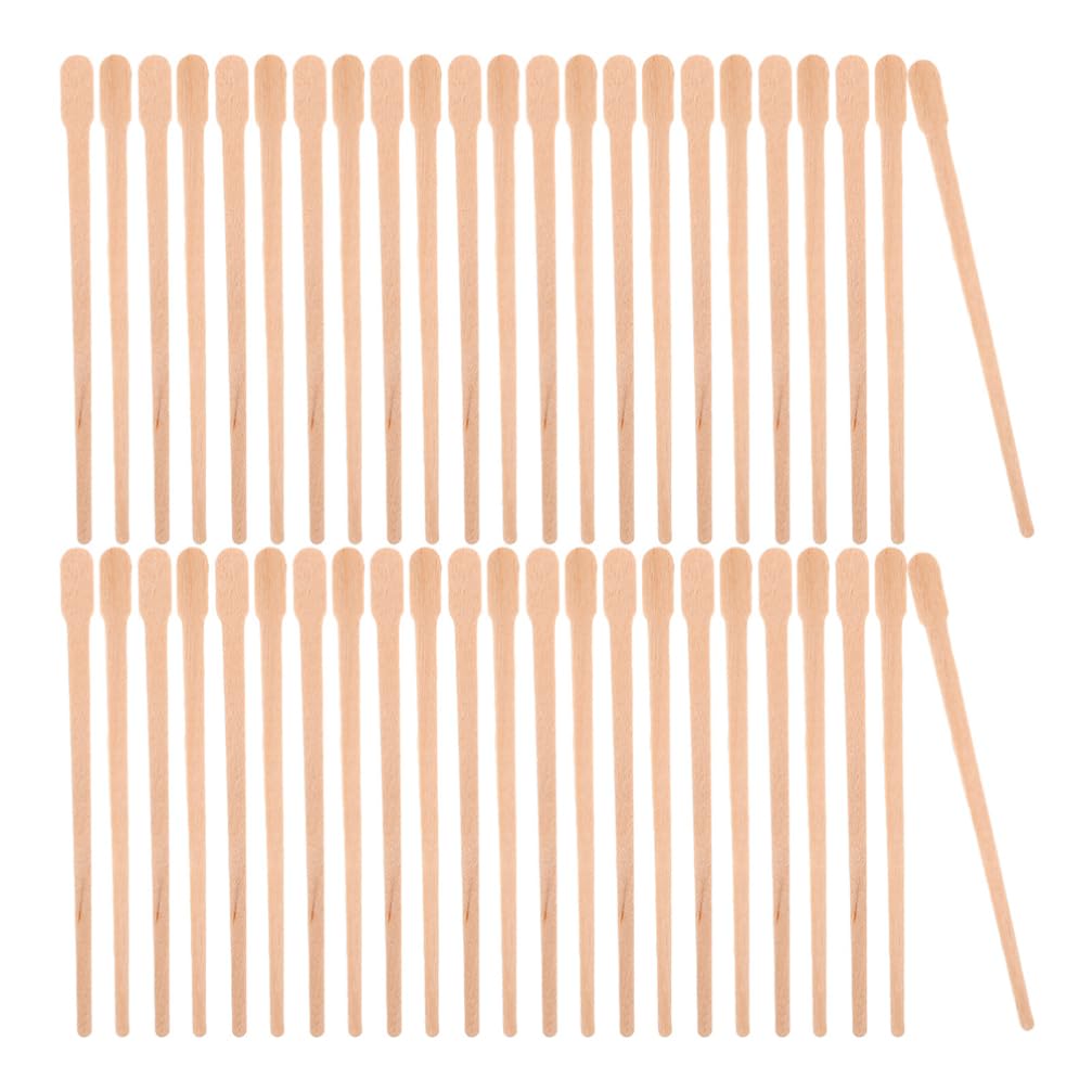Ipetboom Nose Applicator 300 Pcs Waxing Stick Set Eyebrow Waxing Sticks Small Spatulas Gentle Skin Spatula Hair Removal Tool