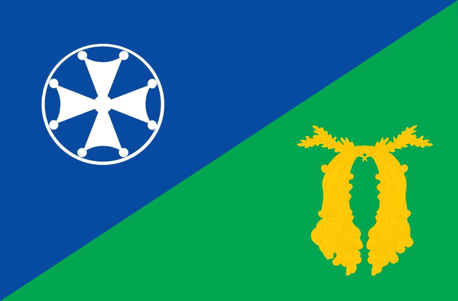 Drapeau de Vani grande taille pour mât extérieur et intérieur d'origine géorgienne