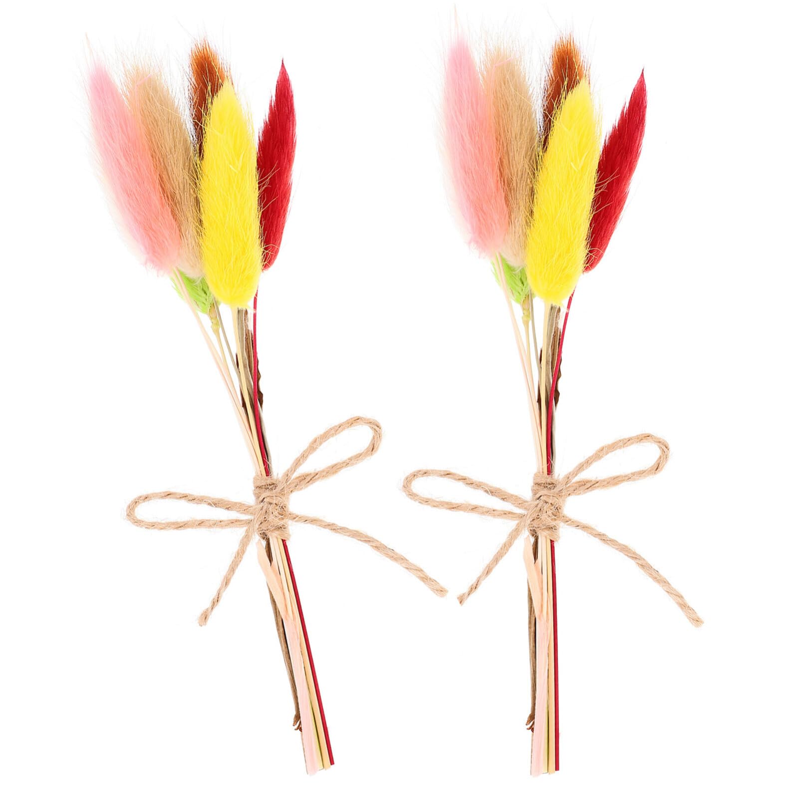 HOMSFOU Boutonniere De Boda 2 Piezas Mini Flores Secas Naturales Boutonniere para Hombres Setaria Viridis Boho Bolsillo Padrino Ramillete para Los Mejores Hombres Fiesta De Graduación