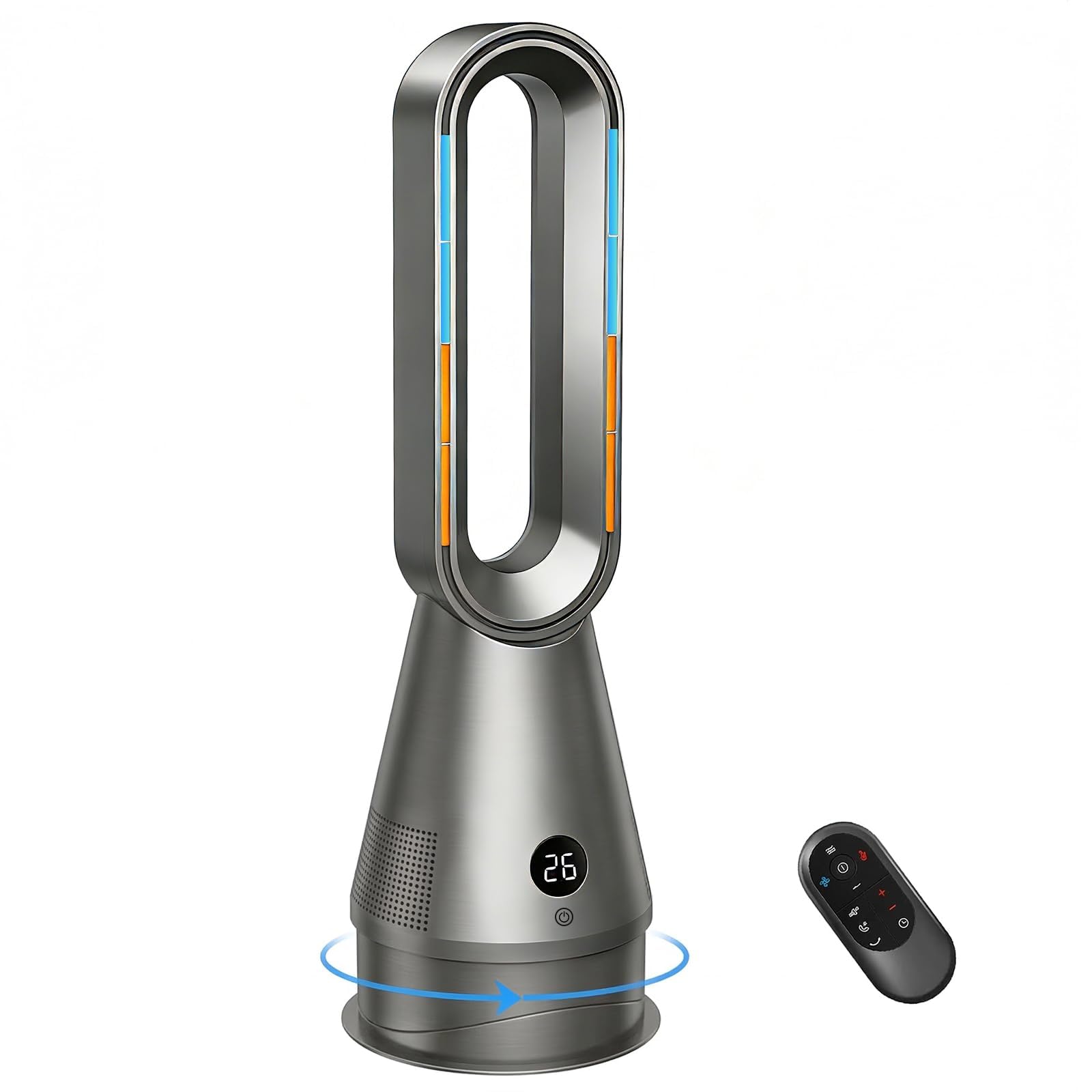 Amazon | タワーファン【2026革新冷暖兼用・1台6役・羽根なし扇風機