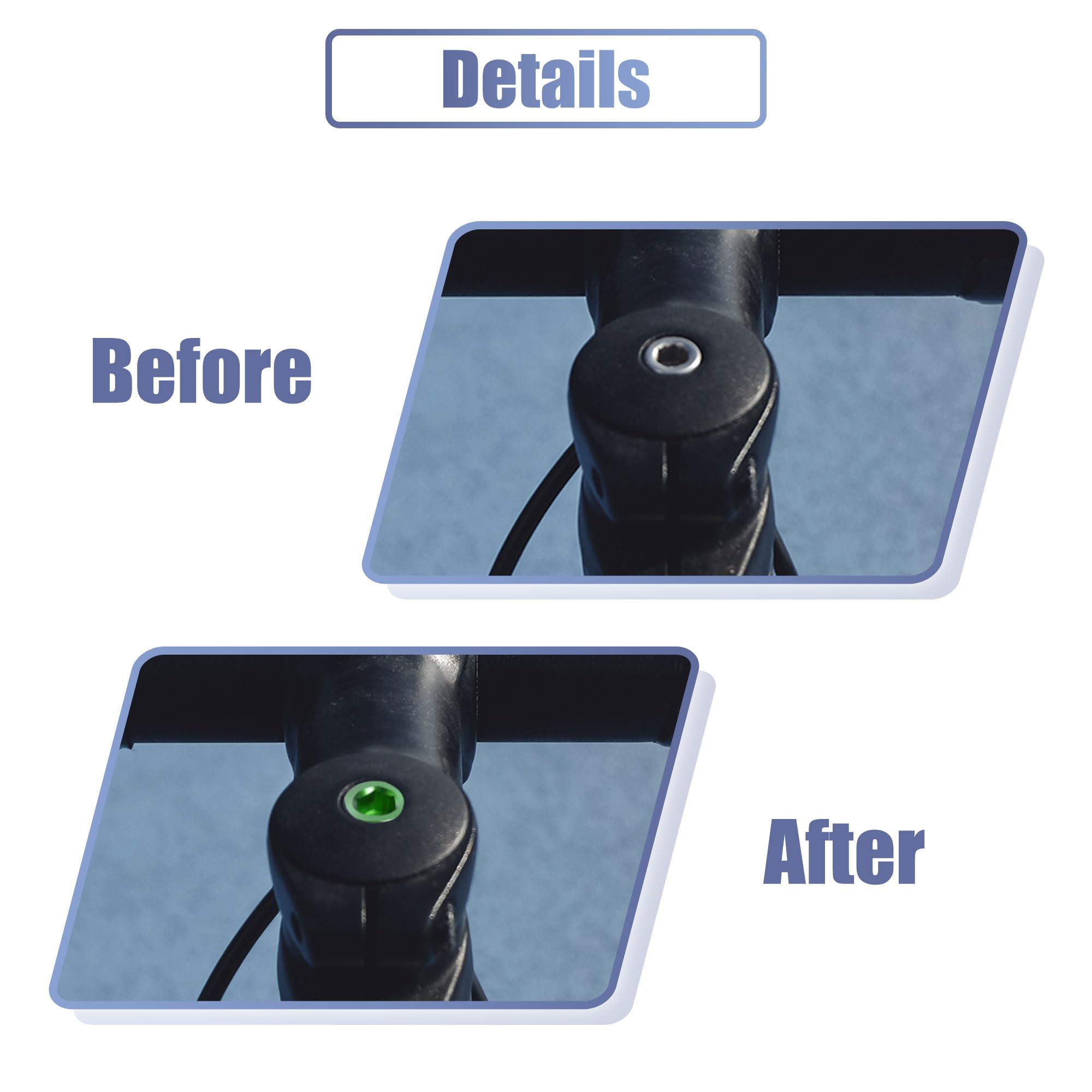 Amazon.co.jp: uxcell ミドリ汎用 M6x45 自転車ボルト バイクヘッド