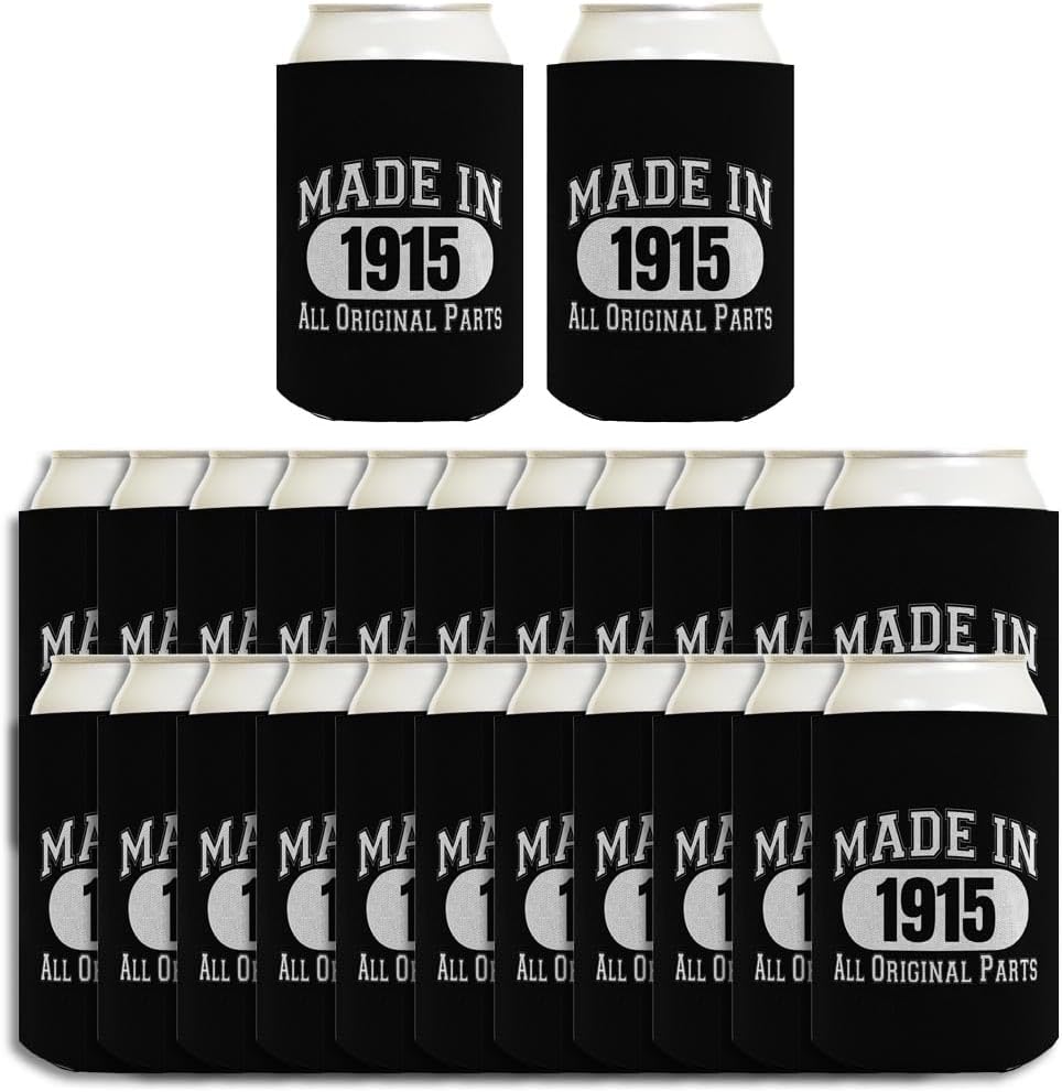 Custom Birthday Gift for Women Made In Custom Year All Original Parts 24-Pack Personalized Can Drink Thermocoolers Party Pack