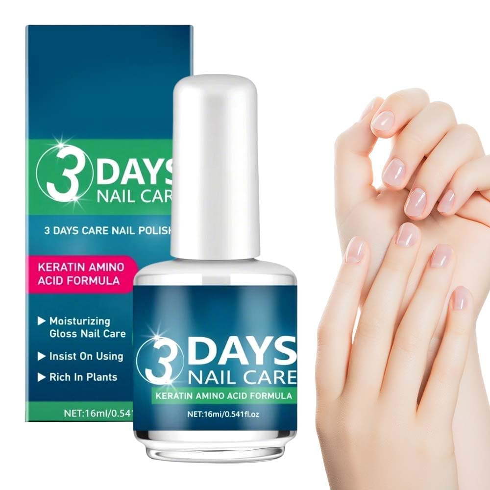 3 Day Nail Care Oil, Nails Strengthener for Weak & Damaged Nails, Nail Growth and Strengthener Cuticle Oil for Hands, Feet & Toes, Strengthening Oils Treatment for Brittle Nail-image-0